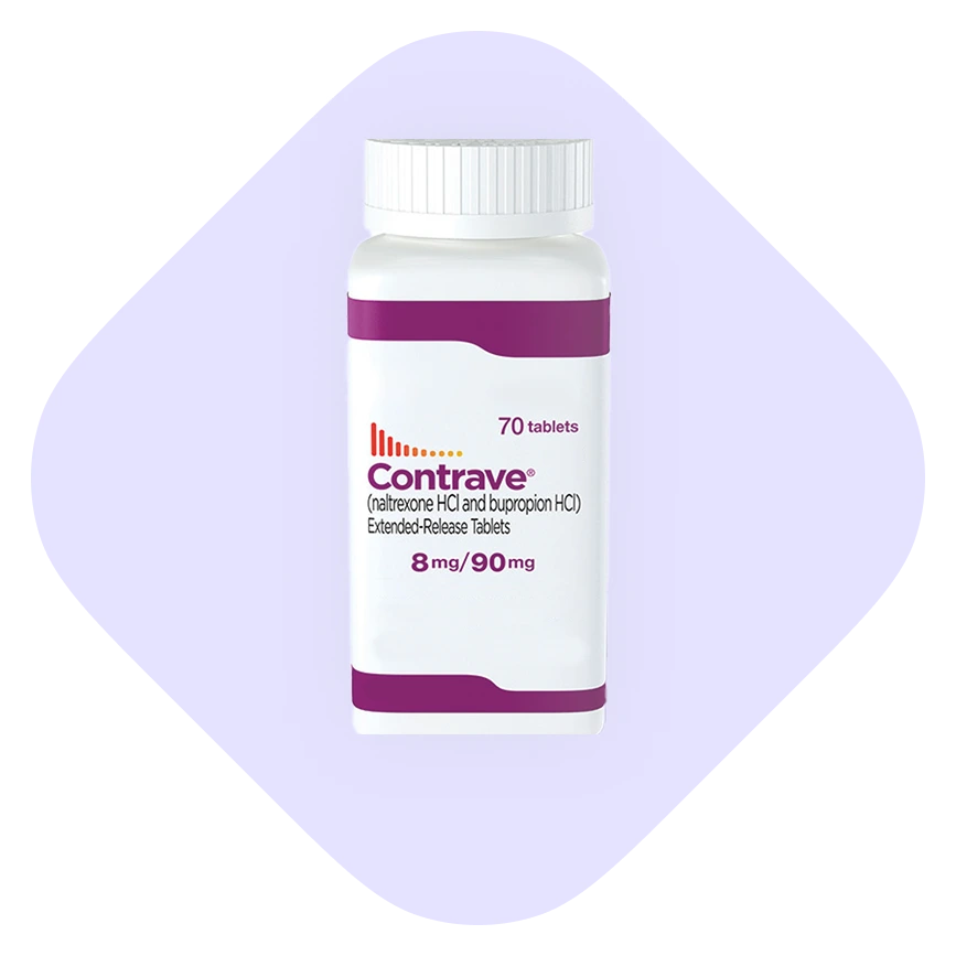 Contrave weight loss medication is prescribed online by a Pocketpills doctor and delivered discreetly to your door